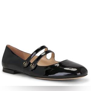NIB Coach Black Patent Leather Flats Sz 9 B